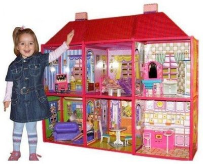 Будиночок для ляльок Барбі на 6 кімнат( 6983) з меблями