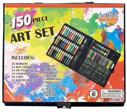 Дитячий художній набір для малювання Art set 150 предметів artist's corner (0709001)
