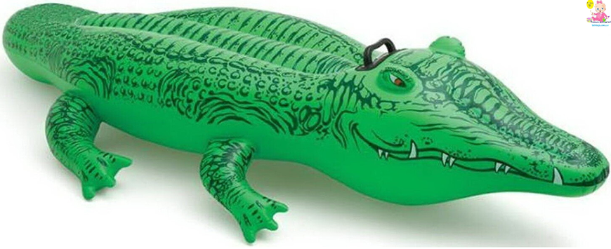 Дитячий надувний пліт Intex 58546 "Крокодил", 168 на 86 см