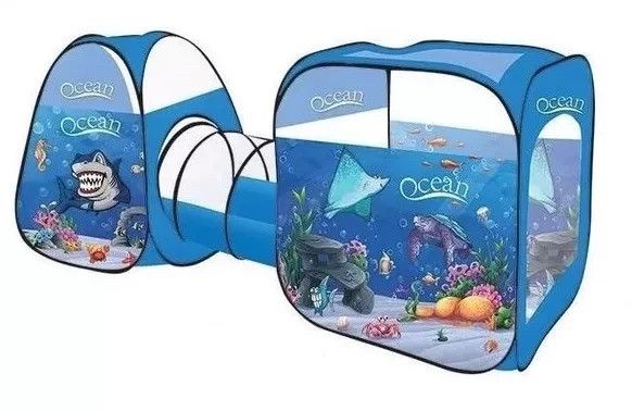 Детская палатка для мальчиков и девочек с туннелям Океан 8015 AN