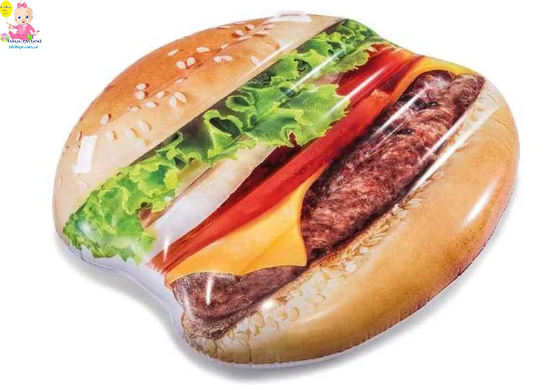 Надувний пліт Intex 58780 "Гамбургер", на 145 142 см