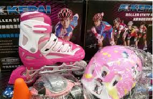 Детские роликовые коньки для девочки Kepai F1-3 (30-33) розовые