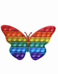 Игрушка антистресс Pop it для детей разноцветная (бабочка)
