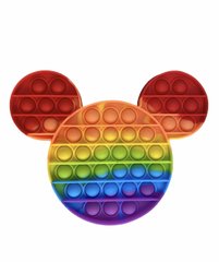 Игрушка-антистресс Pop it Микки Маус для взрослых и детей, разноцветная