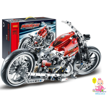 Конструктор для хлопчиків "Decool" 3354 (аналог Lego Technik) "Мотоцикл", 374 деталей