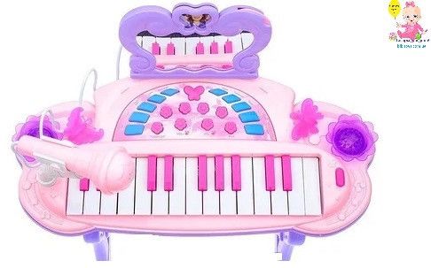 Дитяче піаніно для дівчаток з функцією караоке НМ557-104
