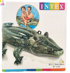 Детский надувной плотик Intex 57551 "Крокодил", 86 на 170 см