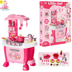 Кухня для дівчинки 008-801А, висота 69 см (рожева)