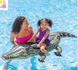 Дитячий надувний пліт Intex 57551 "Крокодил", 86 на 170 см