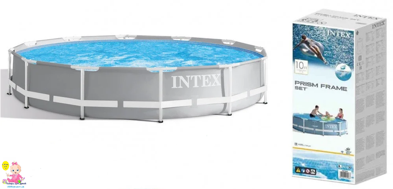 Каркасний басейн 26702 "Intex" фільтр-насос,305-76 см
