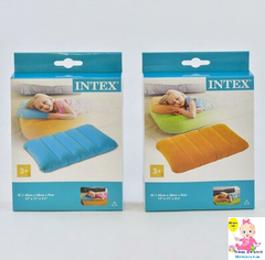 Подушка надувная Intex 68676,цветная,велюр 43-28-9см