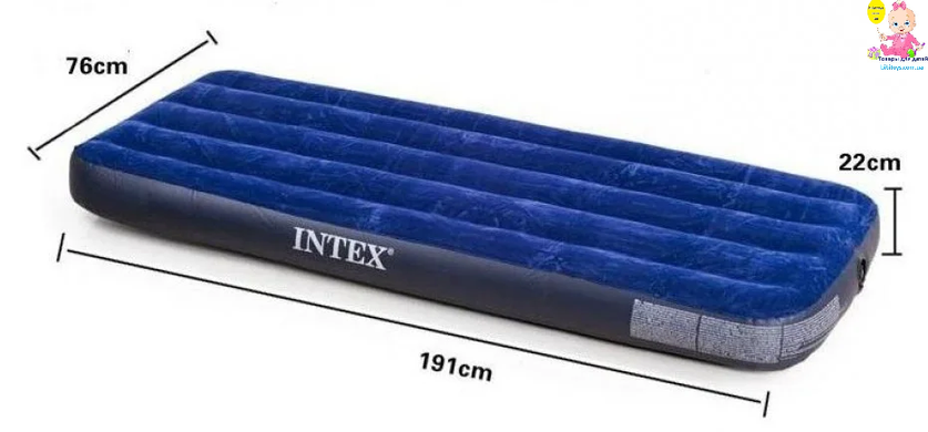 Надувной матрас Intex 64756, одноместный, 76-191-25 см