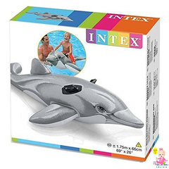 Дитячий надувний пліт Intex 58535 "Дельфін", 175 на 66 см